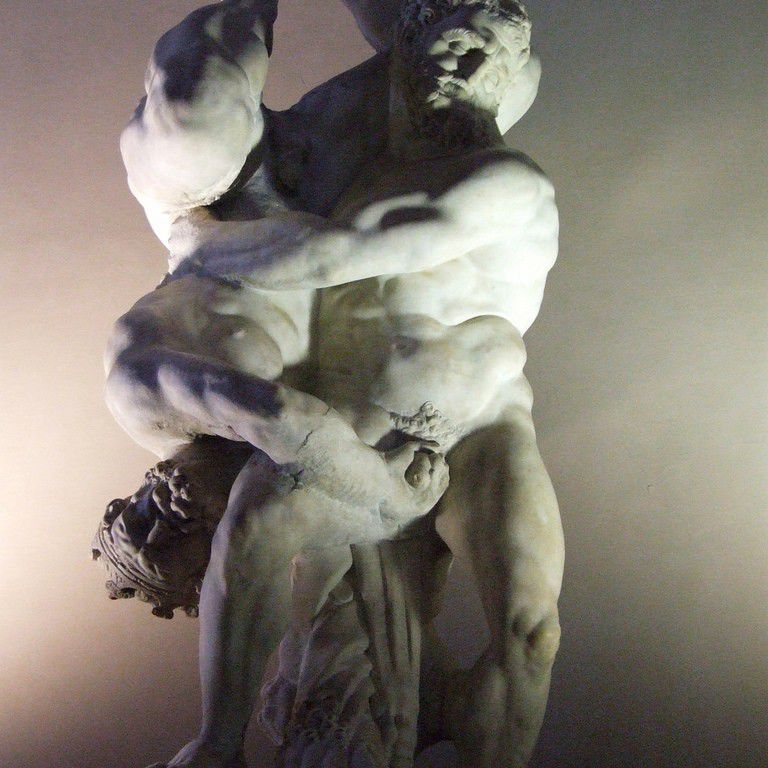 Hercules and Diomedes Statue in Palazzo Vecchio