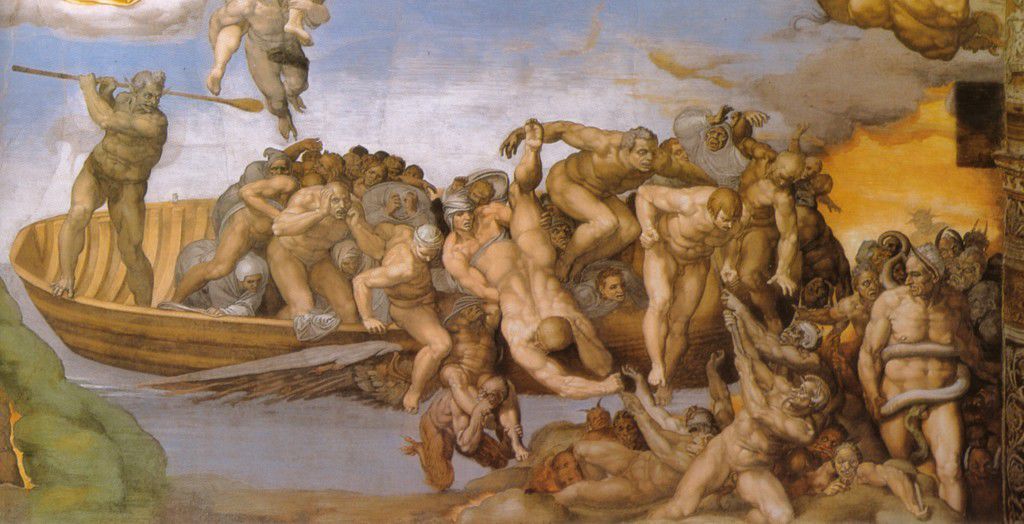 Charon by Michelangelo in the Sistine Chapel
