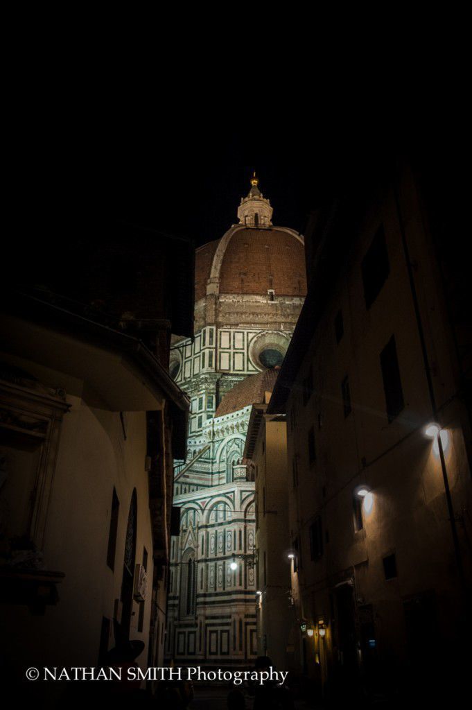 The Brunelleschi dome in the Halloween night